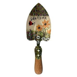 Decorative Gardening Trowel Grandma Ladybug Design Hand Painted Flowers 10"